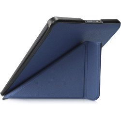 kwmobile Étui Compatible avec Kobo Forma Coque - Étui à Rabat magnétique Tablette eReader Similicuir - Bleu foncé