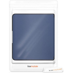 kwmobile Étui Compatible avec Kobo Forma Coque - Étui à Rabat magnétique Tablette eReader Similicuir - Bleu foncé