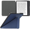kwmobile Étui Compatible avec Kobo Forma Coque - Étui à Rabat magnétique Tablette eReader Similicuir - Bleu foncé