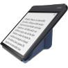 kwmobile Étui Compatible avec Kobo Forma Coque - Étui à Rabat magnétique Tablette eReader Similicuir - Bleu foncé