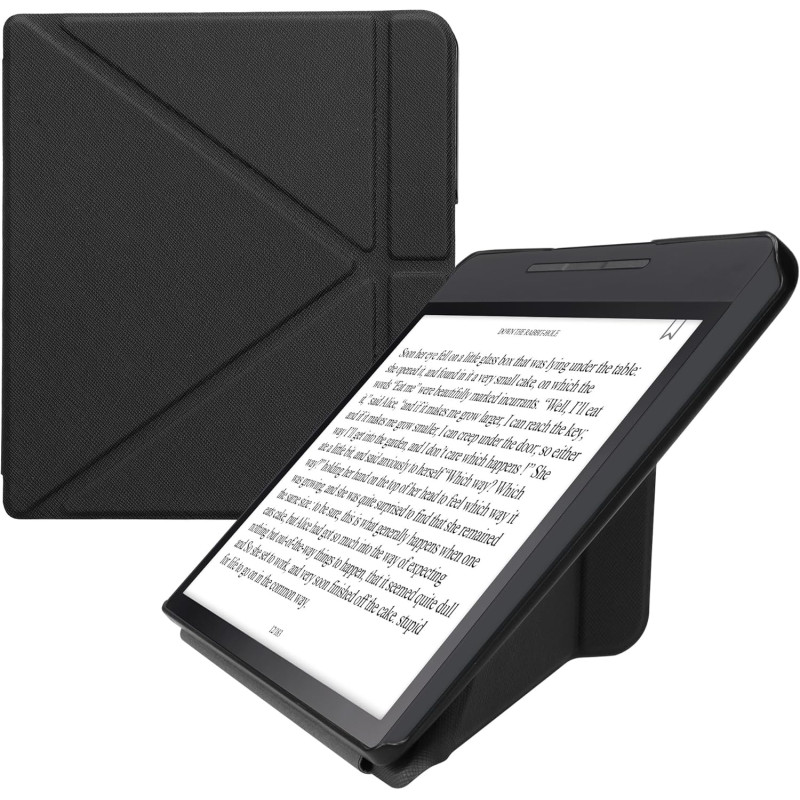 kwmobile Étui Compatible avec Kobo Forma Coque - Étui à Rabat magnétique Tablette eReader Similicuir - Noir