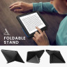 kwmobile Étui Compatible avec Kobo Forma Coque - Étui à Rabat magnétique Tablette eReader Similicuir - Noir