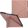 kwmobile Étui Compatible avec Kobo Forma Coque - Étui à Rabat magnétique Tablette eReader Similicuir - Or Rose