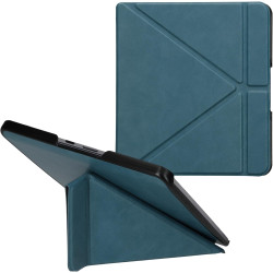kwmobile Étui Compatible avec Kobo Forma Coque - Étui à Rabat magnétique Tablette eReader Similicuir - pétrole