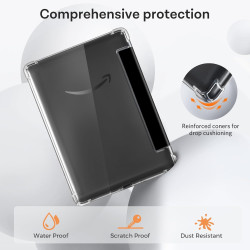 CoBak Étui pour liseuse électronique de 6" - Arrière Transparent - Léger - avec Fonction Veille/réveil Automatique - Non Compati