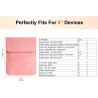 TiMOVO 6 Pouces Étui pour Tablette Kindle 11ème Génération 2024/2022, Sac de Protection avec Pochette pour Kindle E-Reader, Rose