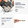 Kwmobile étui compatible avec kobo aura h2o edition 2 coque - étui à rabat magnétique tablette ereader similicuir - orange-noir-