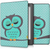 kwmobile Étui Compatible avec Kobo Aura H2O Edition 2 Coque - Étui à Rabat magnétique Tablette eReader Similicuir - Turquoise-Ma