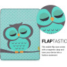 kwmobile Étui Compatible avec Kobo Aura H2O Edition 2 Coque - Étui à Rabat magnétique Tablette eReader Similicuir - Turquoise-Ma