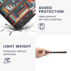 kwmobile Étui Compatible avec Kobo Aura H2O Edition 2 Coque - Étui à Rabat magnétique Tablette eReader Similicuir - Multicolore