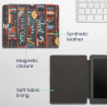 kwmobile Étui Compatible avec Kobo Aura H2O Edition 2 Coque - Étui à Rabat magnétique Tablette eReader Similicuir - Multicolore