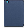 kwmobile Étui Compatible avec Kobo Aura H2O Edition 2 Coque - Étui à Rabat magnétique Tablette eReader Similicuir - Bleu foncé