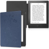 kwmobile Étui Compatible avec Kobo Aura H2O Edition 2 Coque - Étui à Rabat magnétique Tablette eReader Similicuir - Bleu foncé