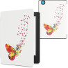 kwmobile Étui Compatible avec Kobo Aura H2O Edition 2 Coque - Étui à Rabat magnétique Tablette eReader Similicuir - Multicolore-
