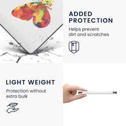 kwmobile Étui Compatible avec Kobo Aura H2O Edition 2 Coque - Étui à Rabat magnétique Tablette eReader Similicuir - Multicolore-