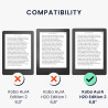 kwmobile Étui Compatible avec Kobo Aura H2O Edition 2 Coque - Étui à Rabat magnétique Tablette eReader Similicuir - Multicolore-