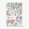kwmobile Étui Compatible avec Kobo Aura H2O Edition 2 Coque - Étui à Rabat magnétique Tablette eReader Similicuir - Multicolore-