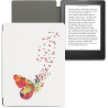 kwmobile Étui Compatible avec Kobo Aura H2O Edition 2 Coque - Étui à Rabat magnétique Tablette eReader Similicuir - Multicolore-