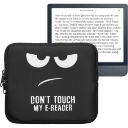 kwmobile Housse de Protection pour Liseuse - Étui de Protection pour E-Reader en Néoprène - Blanc-Noir