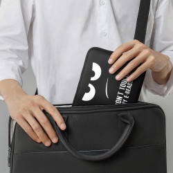 kwmobile Housse de Protection pour Liseuse - Étui de Protection pour E-Reader en Néoprène - Blanc-Noir