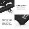 kwmobile Housse de Protection pour Liseuse - Étui de Protection pour E-Reader en Néoprène - Blanc-Noir