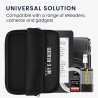 kwmobile Housse de Protection pour Liseuse - Étui de Protection pour E-Reader en Néoprène - Blanc-Noir