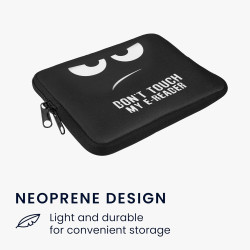 kwmobile Housse de Protection pour Liseuse - Étui de Protection pour E-Reader en Néoprène - Blanc-Noir