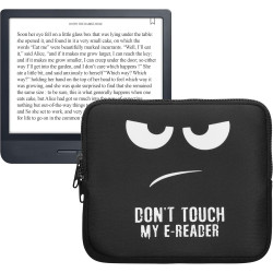kwmobile Housse de Protection pour Liseuse - Étui de Protection pour E-Reader en Néoprène - Blanc-Noir