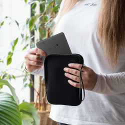 kwmobile Housse de Protection pour Liseuse - Étui de Protection pour E-Reader en Néoprène - Bleu-Gris-Noir