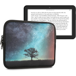 kwmobile Housse de Protection pour Liseuse - Étui de Protection pour E-Reader en Néoprène - Bleu-Gris-Noir