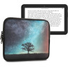 kwmobile Housse de Protection pour Liseuse - Étui de Protection pour E-Reader en Néoprène - Bleu-Gris-Noir