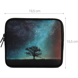 kwmobile Housse de Protection pour Liseuse - Étui de Protection pour E-Reader en Néoprène - Bleu-Gris-Noir