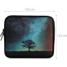 kwmobile Housse de Protection pour Liseuse - Étui de Protection pour E-Reader en Néoprène - Bleu-Gris-Noir