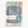 kwmobile Housse de Protection pour Liseuse - Étui de Protection pour E-Reader en Néoprène - Bleu-Gris-Noir