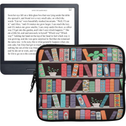 kwmobile Housse de Protection pour Liseuse - Étui de Protection pour E-Reader en Néoprène - Bleu-Vert-Fuchsia