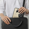 Kwmobile housse de protection pour liseuse - étui de protection pour e-reader en néoprène - noir-beige