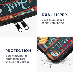 kwmobile Housse de Protection pour Liseuse - Étui de Protection pour E-Reader en Néoprène - Multicolore