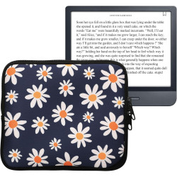 kwmobile Housse de Protection pour Liseuse - Étui de Protection pour E-Reader en Néoprène - Bleu-Blanc-Jaune