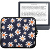 kwmobile Housse de Protection pour Liseuse - Étui de Protection pour E-Reader en Néoprène - Bleu-Blanc-Jaune