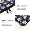 kwmobile Housse de Protection pour Liseuse - Étui de Protection pour E-Reader en Néoprène - Bleu-Blanc-Jaune