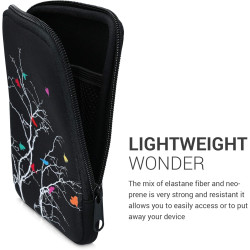 kwmobile Housse de Protection pour Liseuse - Étui de Protection 17 x 12 x 2 cm pour E-Reader en Néoprène - Multicolore-Fuchsia-N