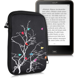 kwmobile Housse de Protection pour Liseuse - Étui de Protection 17 x 12 x 2 cm pour E-Reader en Néoprène - Multicolore-Fuchsia-N