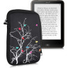 kwmobile Housse de Protection pour Liseuse - Étui de Protection 17 x 12 x 2 cm pour E-Reader en Néoprène - Multicolore-Fuchsia-N