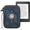 kwmobile Housse de Protection pour Liseuse - Étui de Protection 17 x 12 x 2 cm pour E-Reader en Néoprène - Bleu foncé-Jaune-Noir