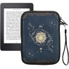 kwmobile Housse de Protection pour Liseuse - Étui de Protection 17 x 12 x 2 cm pour E-Reader en Néoprène - Bleu foncé-Jaune-Noir