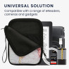 kwmobile Housse de Protection pour Liseuse - Étui de Protection 17 x 12 x 2 cm pour E-Reader en Néoprène - Noir-Multicolore