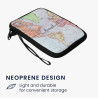 kwmobile Housse de Protection pour Liseuse - Étui de Protection 17 x 12 x 2 cm pour E-Reader en Néoprène - Noir-Multicolore