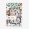 kwmobile Housse de Protection pour Liseuse - Étui de Protection 17 x 12 x 2 cm pour E-Reader en Néoprène - Noir-Multicolore