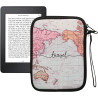 kwmobile Housse de Protection pour Liseuse - Étui de Protection 17 x 12 x 2 cm pour E-Reader en Néoprène - Noir-Multicolore