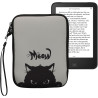 kwmobile Housse de Protection pour Liseuse - Étui de Protection 17 x 12 x 2 cm pour E-Reader en Néoprène - Gris-Noir